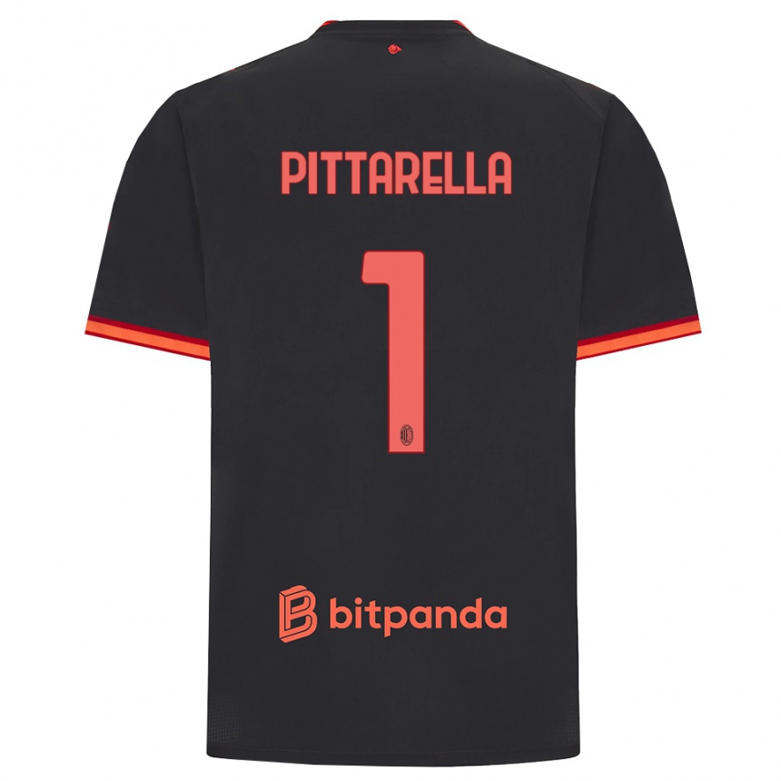 ילדים כדורגל Matteo Pittarella #1 שחור אדום ג'רזי קיט שלישי 2026/27 ילדים כדורגל Matteo Pittarella #1 שחור אדום ג'רזי קיט שלישי 2026/27