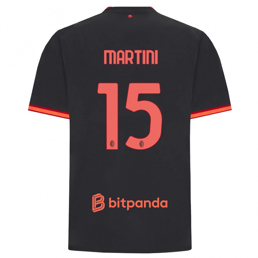 ילדים כדורגל Thomas Martini #15 שחור אדום ג'רזי קיט שלישי 2026/27