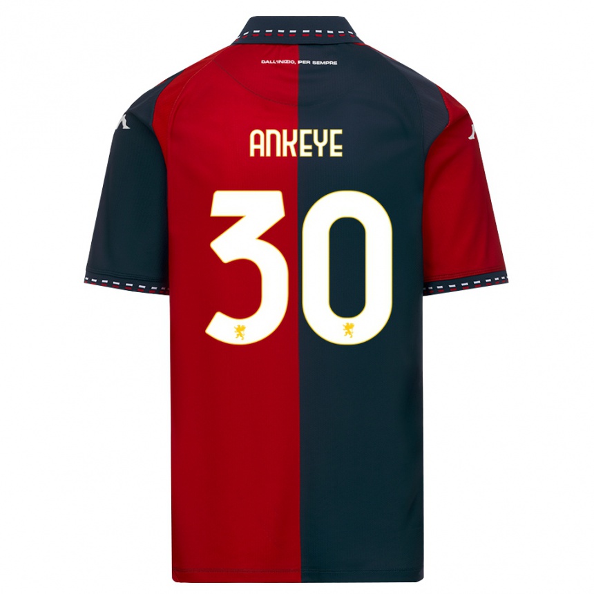 גברים כדורגל David Ankeye #30 אדום שחור לבן ג'רזי ביתית 2026/27