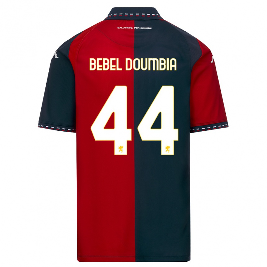 גברים כדורגל Chec Bebel Doumbia #44 אדום שחור לבן ג'רזי ביתית 2026/27