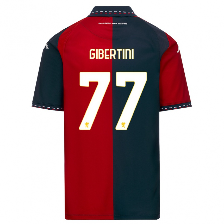 גברים כדורגל Matteo Gibertini #77 אדום שחור לבן ג'רזי ביתית 2026/27 גברים כדורגל Matteo Gibertini #77 אדום שחור לבן ג'רזי ביתית 2026/27