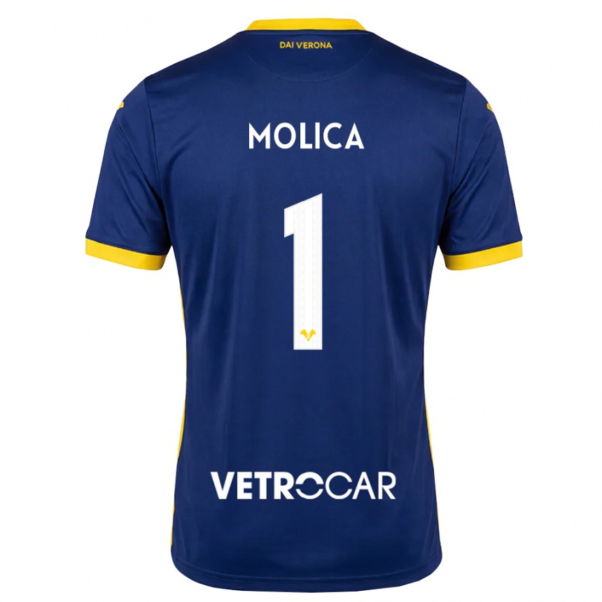 גברים כדורגל Francesco Molica #1 כחול מלכותי צהוב לבן ג'רזי ביתית 2026/27