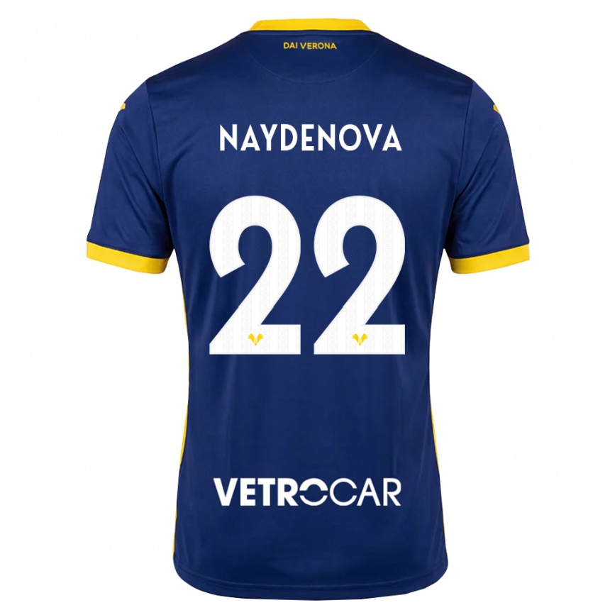 גברים כדורגל Ivana Naydenova #22 כחול מלכותי צהוב לבן ג'רזי ביתית 2026/27