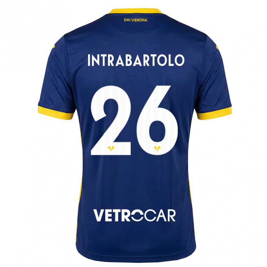 גברים כדורגל Denis Intrabartolo #26 כחול מלכותי צהוב לבן ג'רזי ביתית 2026/27