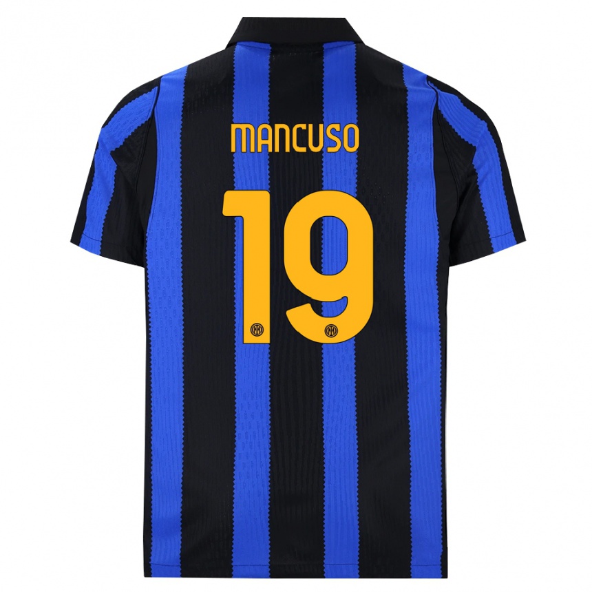 גברים כדורגל Matias Mancuso #19 שחור כחול צהוב ג'רזי ביתית 2026/27 גברים כדורגל Matias Mancuso #19 שחור כחול צהוב ג'רזי ביתית 2026/27
