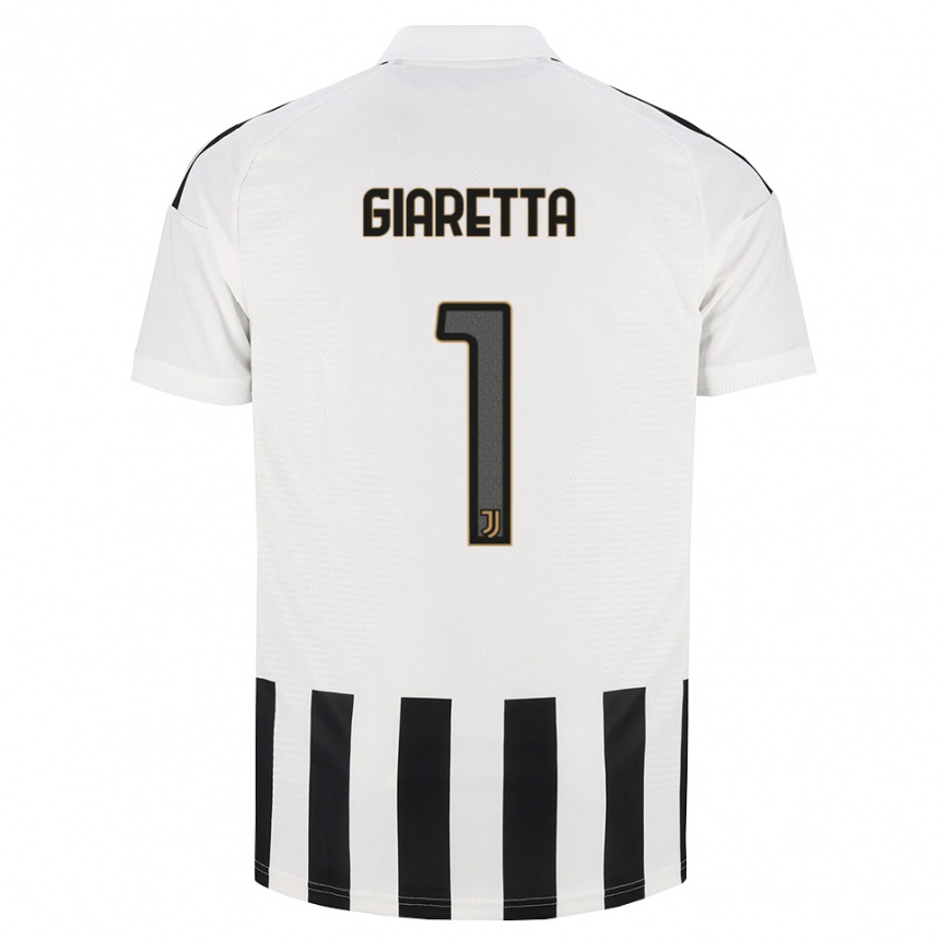 גברים כדורגל Emanuele Giaretta #1 שחור לבן חום ג'רזי ביתית 2026/27