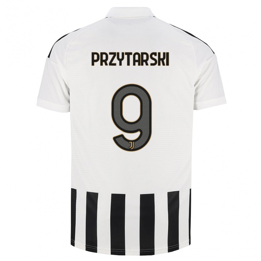 גברים כדורגל Aleksander Przytarski #9 שחור לבן חום ג'רזי ביתית 2026/27