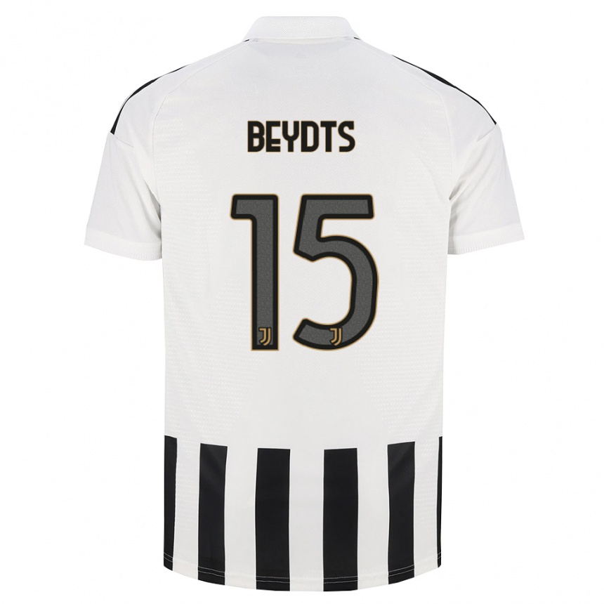 גברים כדורגל Antoine Beydts #15 שחור לבן חום ג'רזי ביתית 2026/27