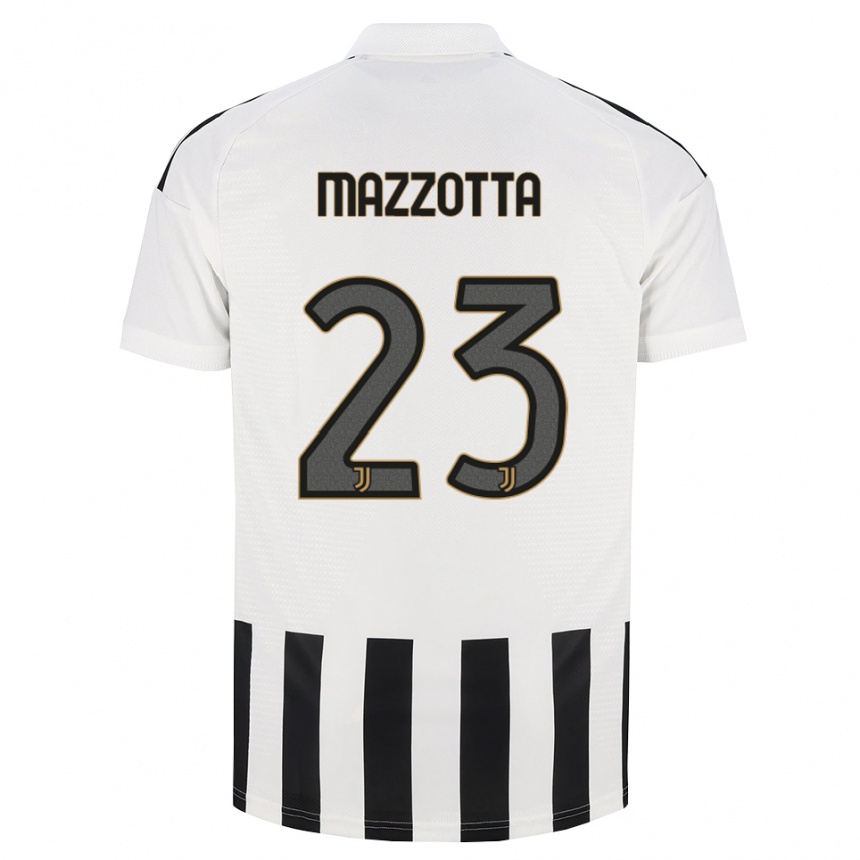 גברים כדורגל Raphael Mazzotta #23 שחור לבן חום ג'רזי ביתית 2026/27
