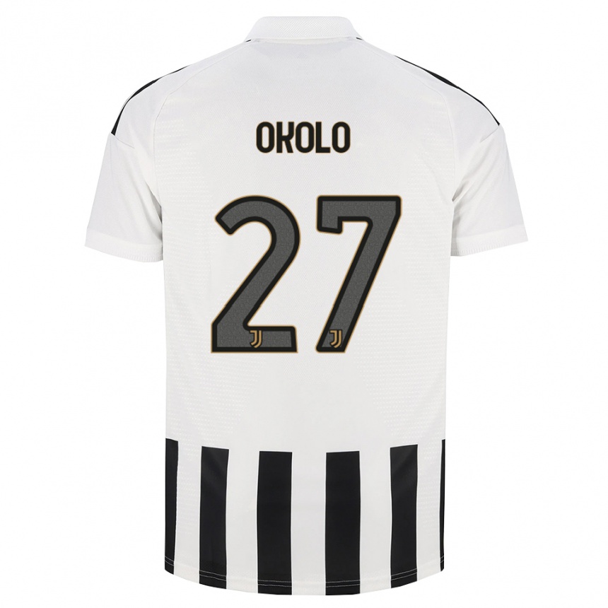 גברים כדורגל Daniel Okolo #27 שחור לבן חום ג'רזי ביתית 2026/27