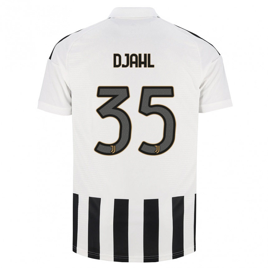 גברים כדורגל Rayan Djahl #35 שחור לבן חום ג'רזי ביתית 2026/27