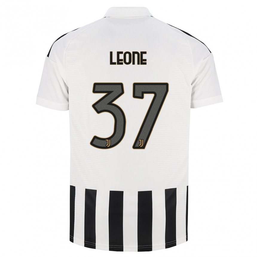 גברים כדורגל Francesco Leone #37 שחור לבן חום ג'רזי ביתית 2026/27