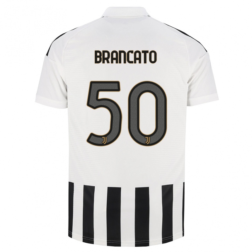 גברים כדורגל Alessandro Brancato #50 שחור לבן חום ג'רזי ביתית 2026/27 גברים כדורגל Alessandro Brancato #50 שחור לבן חום ג'רזי ביתית 2026/27
