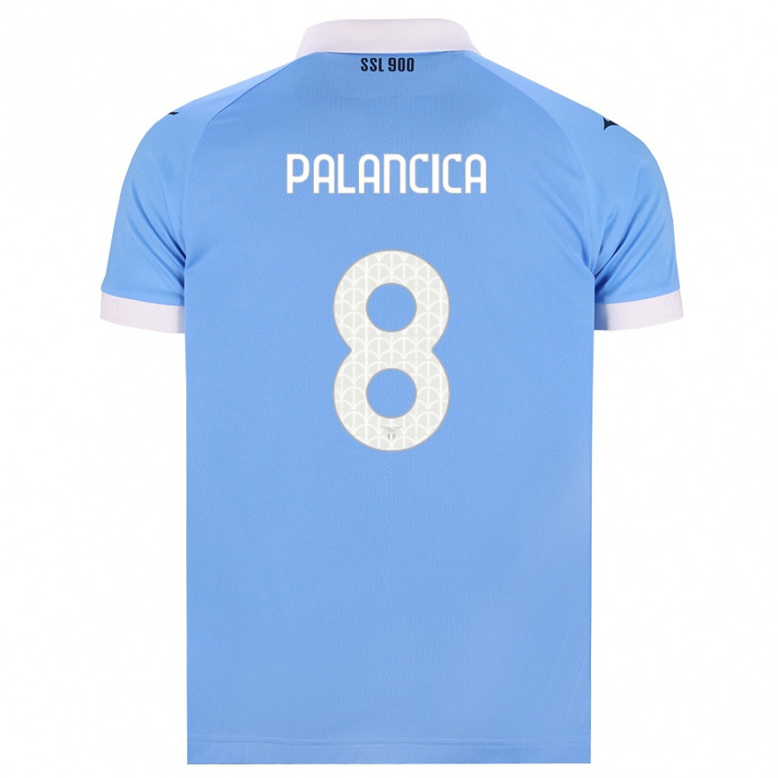 גברים כדורגל Cristian Palancica #8 כחול שמיים שחור לבן ג'רזי ביתית 2026/27