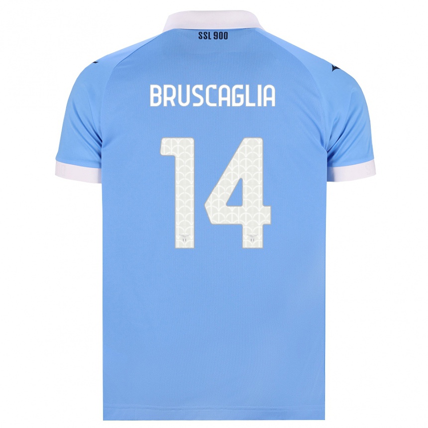 גברים כדורגל Lukas Bruscaglia #14 כחול שמיים שחור לבן ג'רזי ביתית 2026/27
