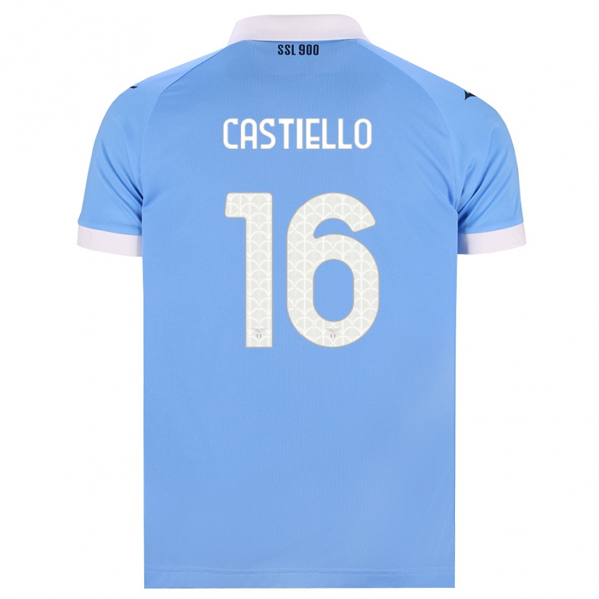 גברים כדורגל אנטונייטה קסטיאלו #16 כחול שמיים שחור לבן ג'רזי ביתית 2026/27