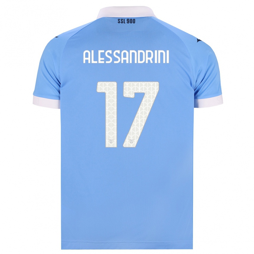 גברים כדורגל Fabrizio Alessandrini #17 כחול שמיים שחור לבן ג'רזי ביתית 2026/27