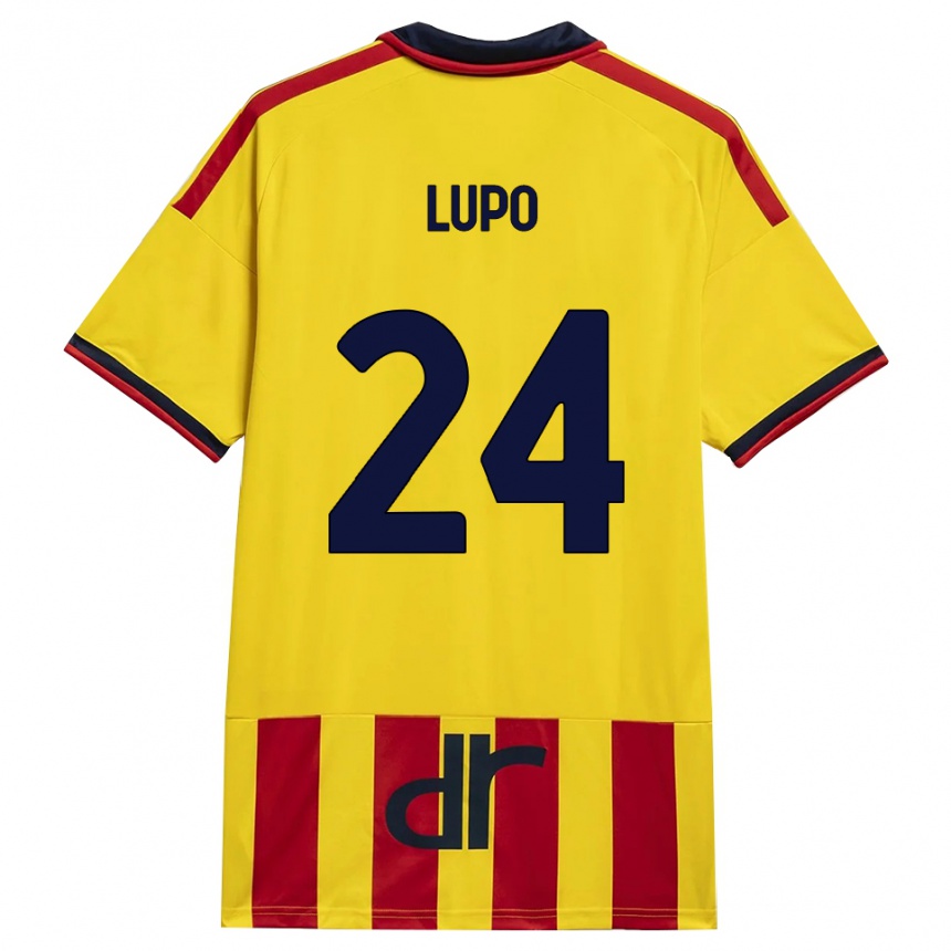 גברים כדורגל Christian Lupo #24 צהוב אדום ג'רזי ביתית 2026/27 גברים כדורגל Christian Lupo #24 צהוב אדום ג'רזי ביתית 2026/27
