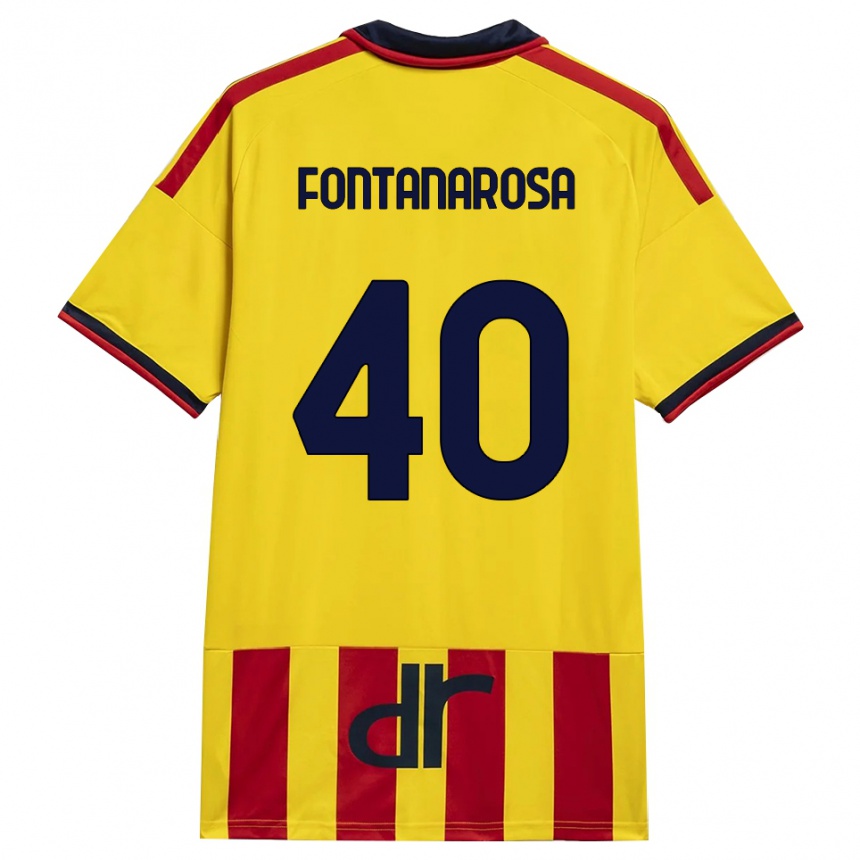 גברים כדורגל Andrea Fontanarosa #40 צהוב אדום ג'רזי ביתית 2026/27
