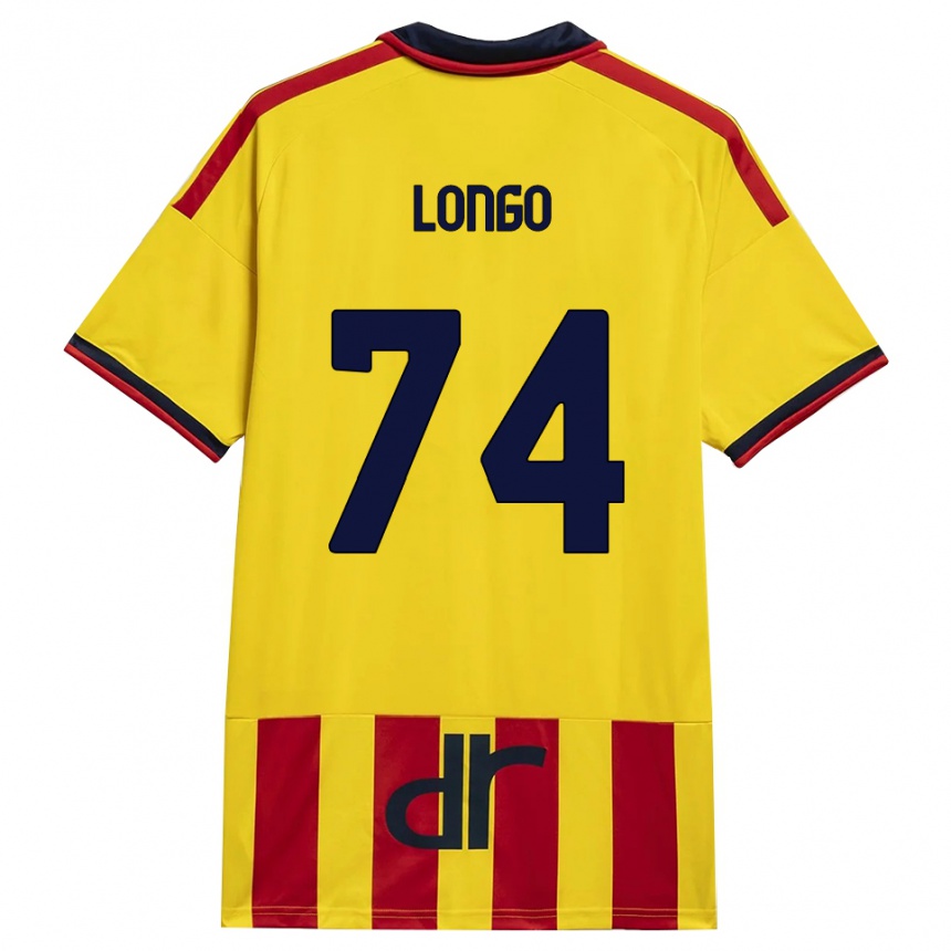 גברים כדורגל Francesco Longo #74 צהוב אדום ג'רזי ביתית 2026/27 גברים כדורגל Francesco Longo #74 צהוב אדום ג'רזי ביתית 2026/27