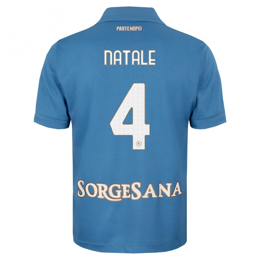 גברים כדורגל Raffaele Natale #4 כחול ערפיח לבן ג'רזי ביתית 2026/27