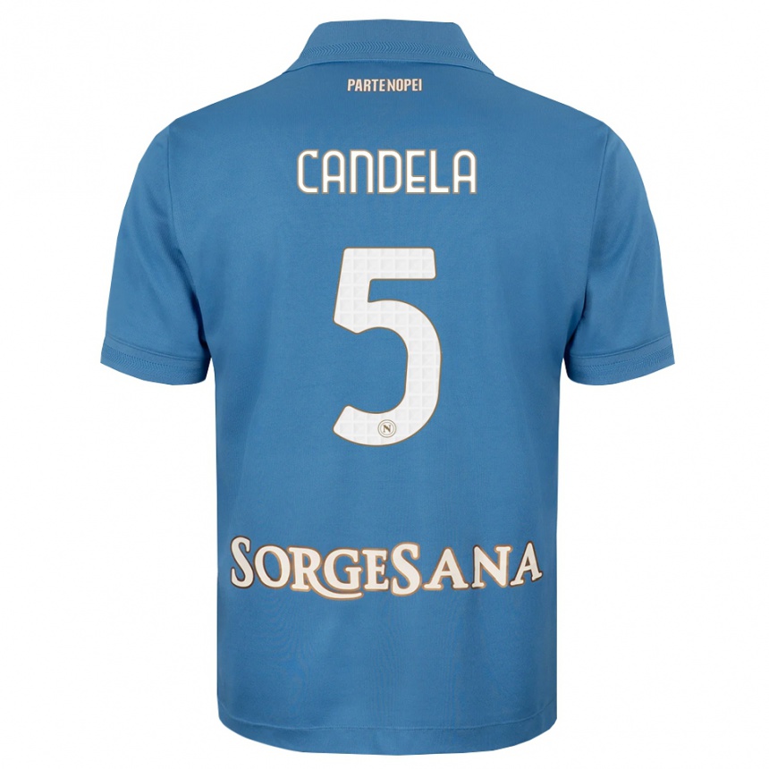 גברים כדורגל Ivan Candela #5 כחול ערפיח לבן ג'רזי ביתית 2026/27