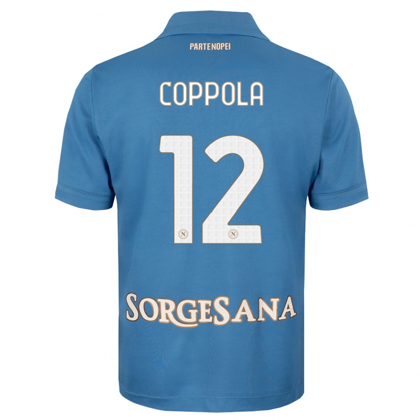 גברים כדורגל Bernard Coppola #12 כחול ערפיח לבן ג'רזי ביתית 2026/27