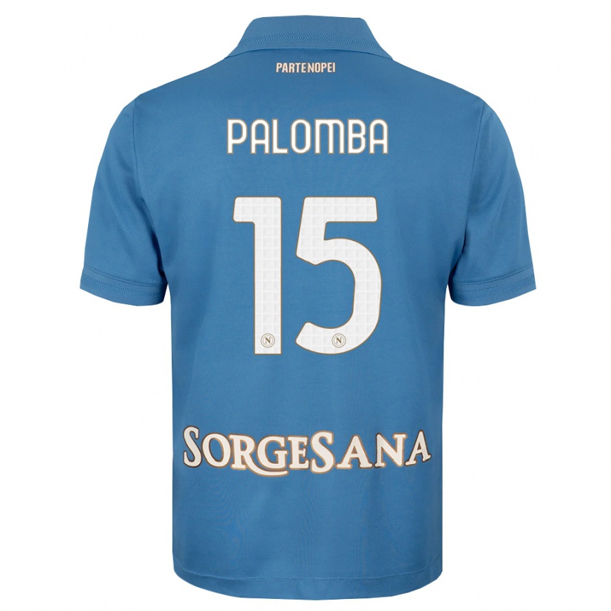 גברים כדורגל Fabio Palomba #15 כחול ערפיח לבן ג'רזי ביתית 2026/27