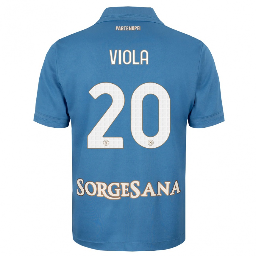 גברים כדורגל Nicola Viola #20 כחול ערפיח לבן ג'רזי ביתית 2026/27 גברים כדורגל Nicola Viola #20 כחול ערפיח לבן ג'רזי ביתית 2026/27