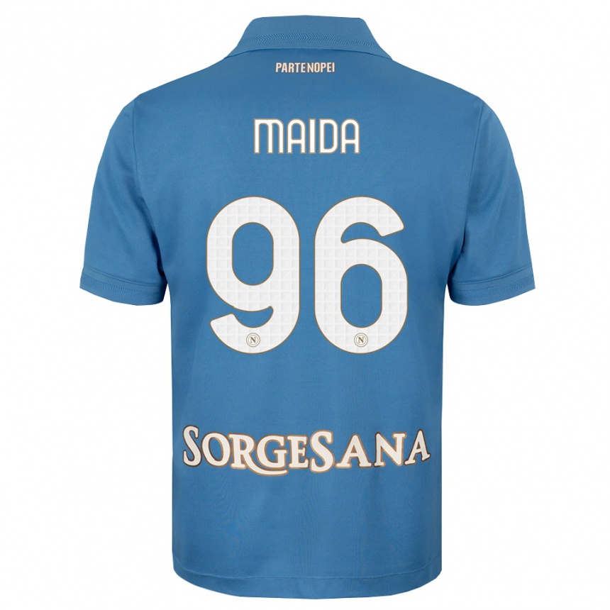 גברים כדורגל Giuseppe Maida #96 כחול ערפיח לבן ג'רזי ביתית 2026/27