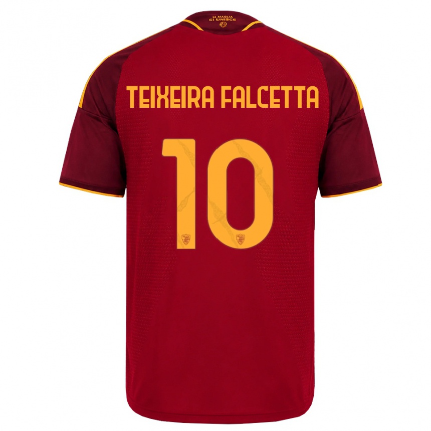 גברים כדורגל Pietro Teixeira Falcetta #10 אדום זהוב צהוב ג'רזי ביתית 2026/27 גברים כדורגל Pietro Teixeira Falcetta #10 אדום זהוב צהוב ג'רזי ביתית 2026/27