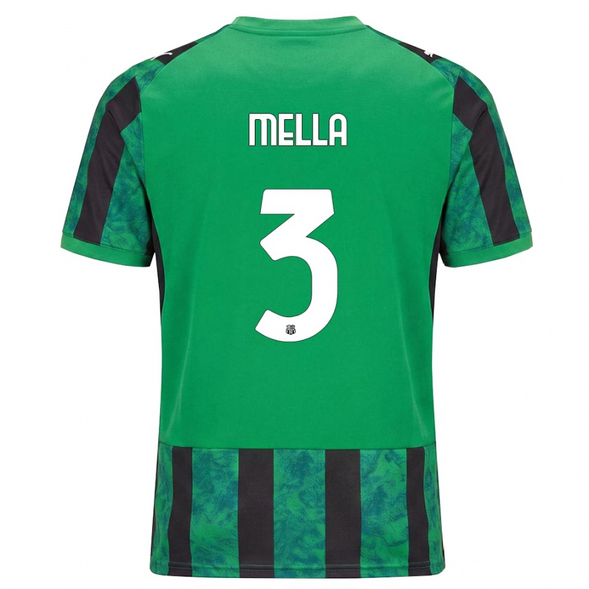 גברים כדורגל Sara Mella #3 ירוק שחור לבן ג'רזי ביתית 2026/27 גברים כדורגל Sara Mella #3 ירוק שחור לבן ג'רזי ביתית 2026/27