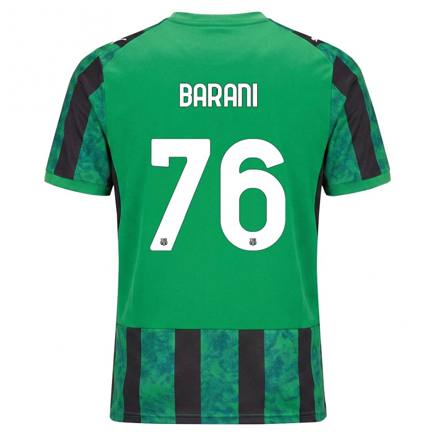 גברים כדורגל Luca Barani #76 ירוק שחור לבן ג'רזי ביתית 2026/27