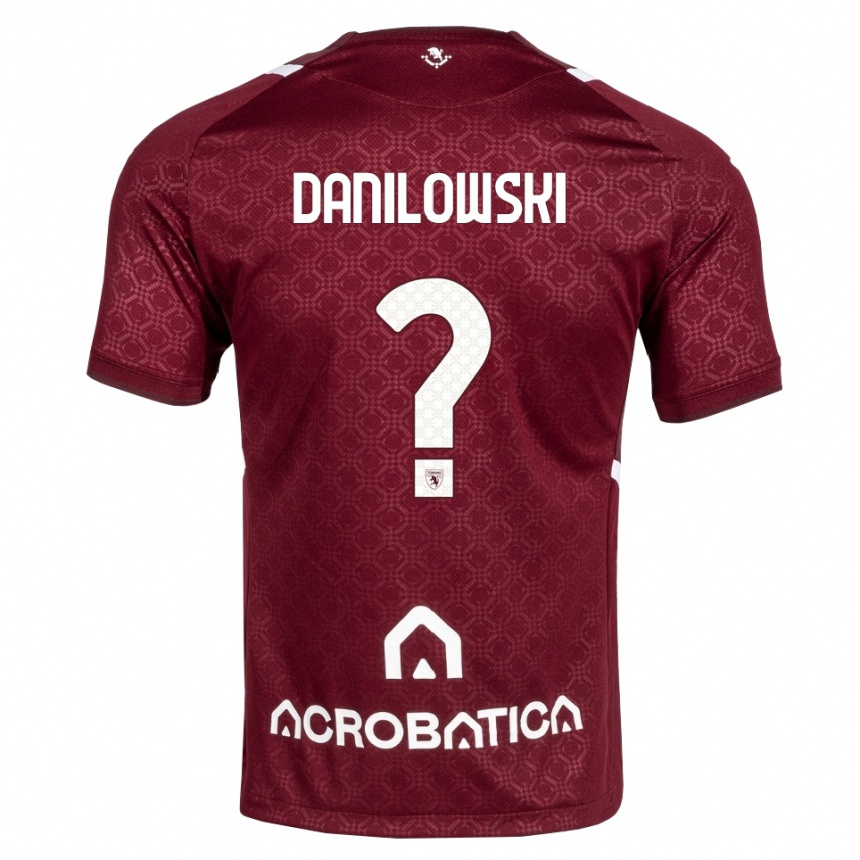 גברים כדורגל Filip Danilowski #0 בורדו לבן ג'רזי ביתית 2026/27