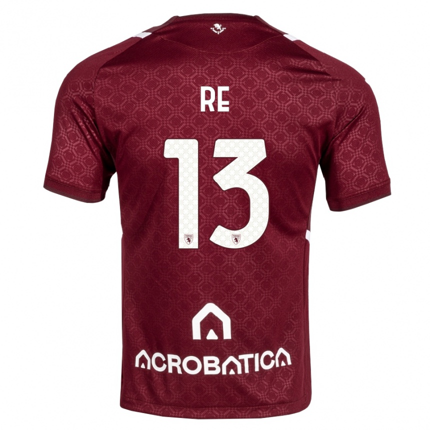 גברים כדורגל Martino Re #13 בורדו לבן ג'רזי ביתית 2026/27