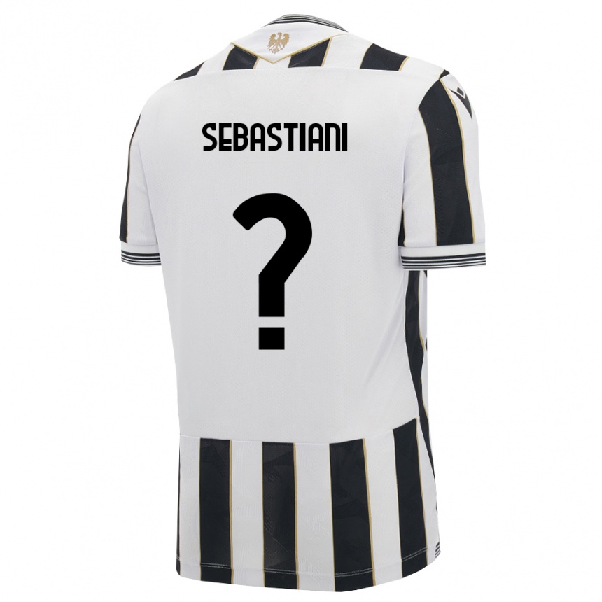 גברים כדורגל Josè Alberto Sebastiani #0 שחור לבן ורוד ג'רזי ביתית 2026/27