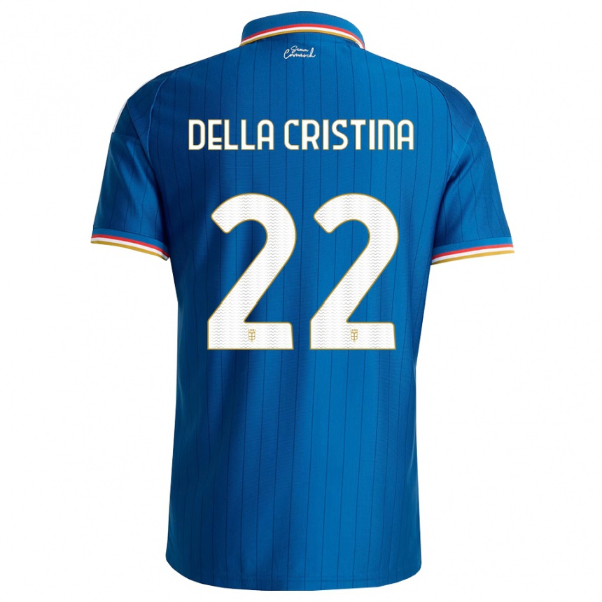 גברים כדורגל Stefano Della Cristina #22 כחול לבן אדום ג'רזי ביתית 2026/27