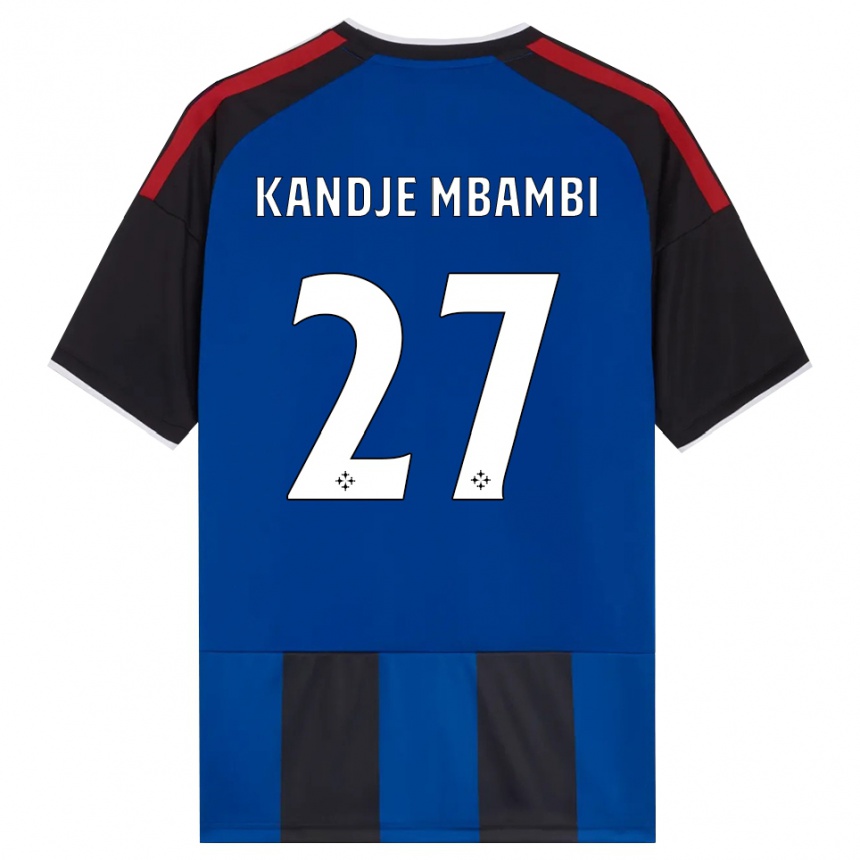 גברים כדורגל Jeremy Kandje Mbambi #27 כחול שחור אדום לבן ג'רזי ביתית 2026/27