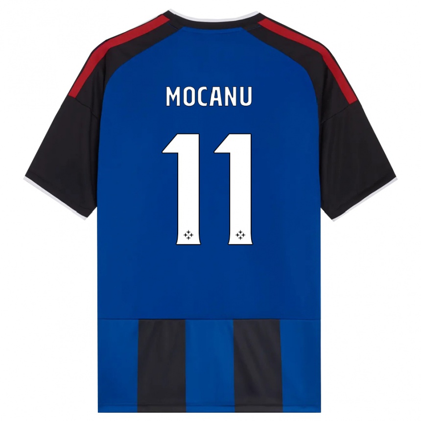 גברים כדורגל Andreas Mocanu #11 כחול שחור אדום לבן ג'רזי ביתית 2026/27