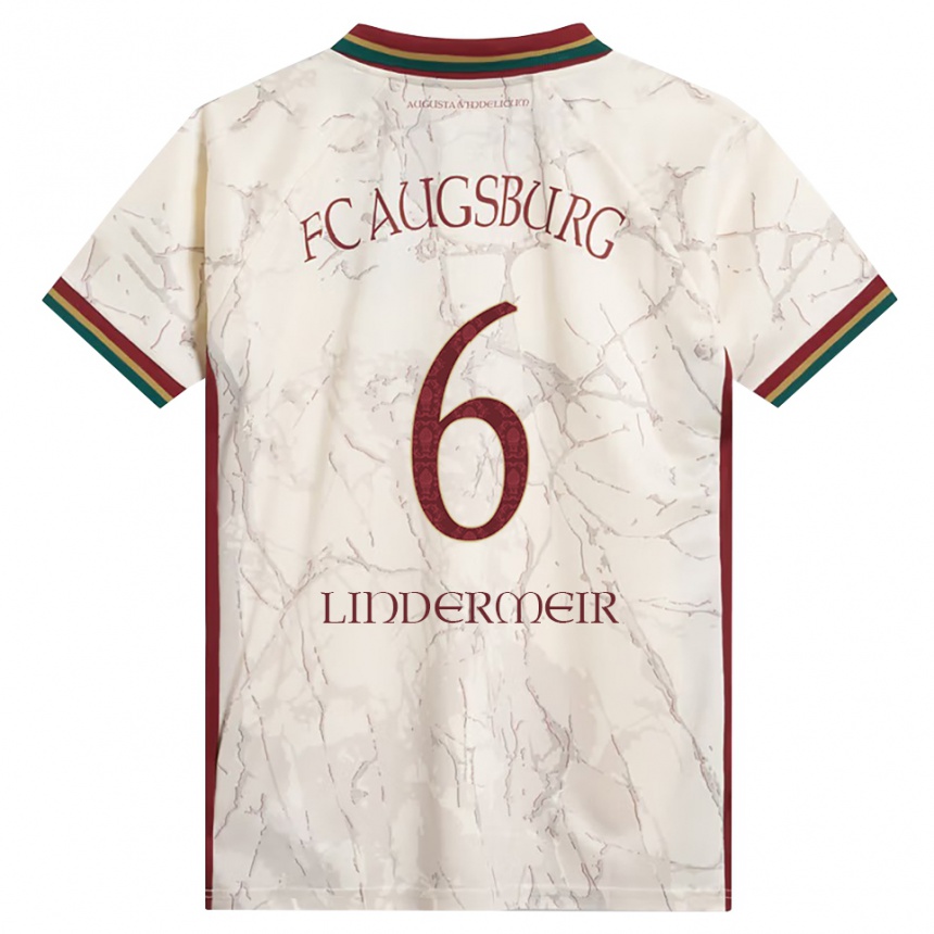 גברים כדורגל Dominik Lindermeir #6 ירוק אורז לבן בורדו ג'רזי ביתית 2026/27