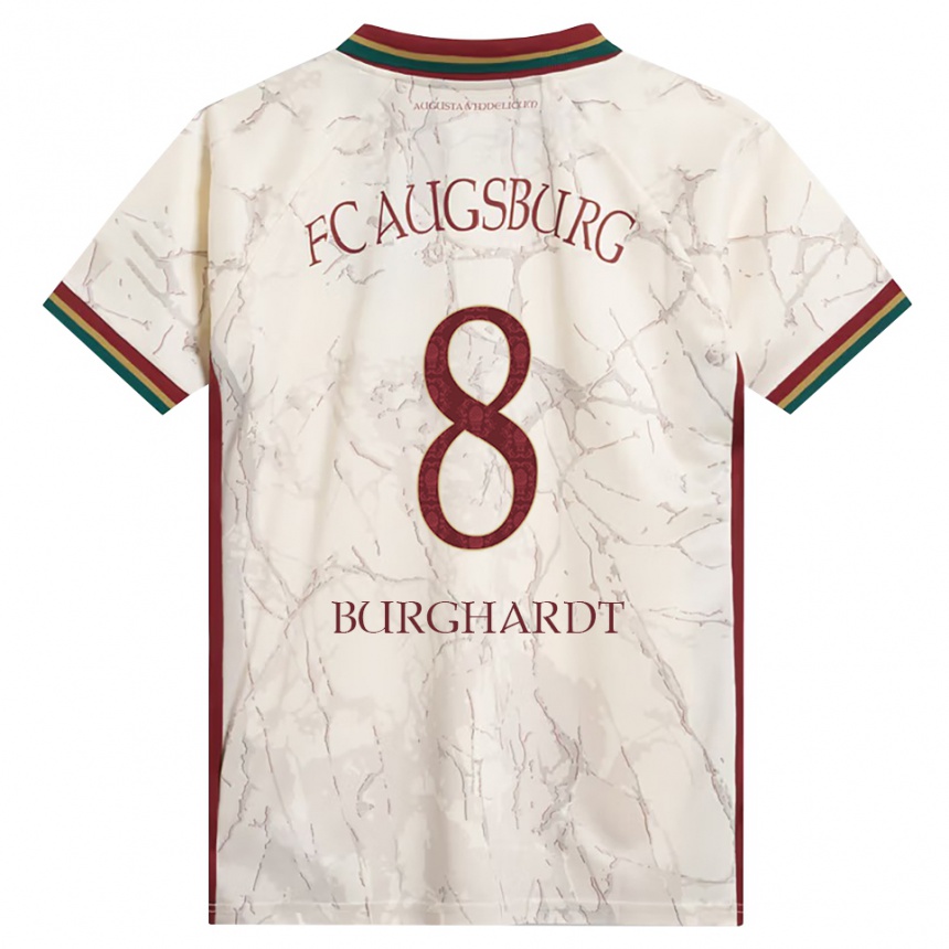 גברים כדורגל Kilian Burghardt #8 ירוק אורז לבן בורדו ג'רזי ביתית 2026/27