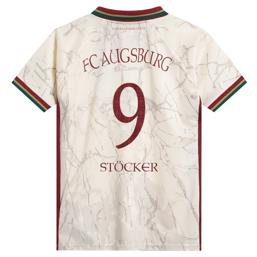 גברים כדורגל Louis Stöcker #9 ירוק אורז לבן בורדו ג'רזי ביתית 2026/27