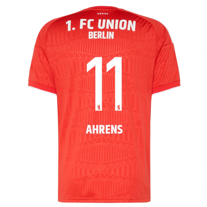 גברים כדורגל Nunio Ahrens #11 אדום לבן ג'רזי ביתית 2026/27