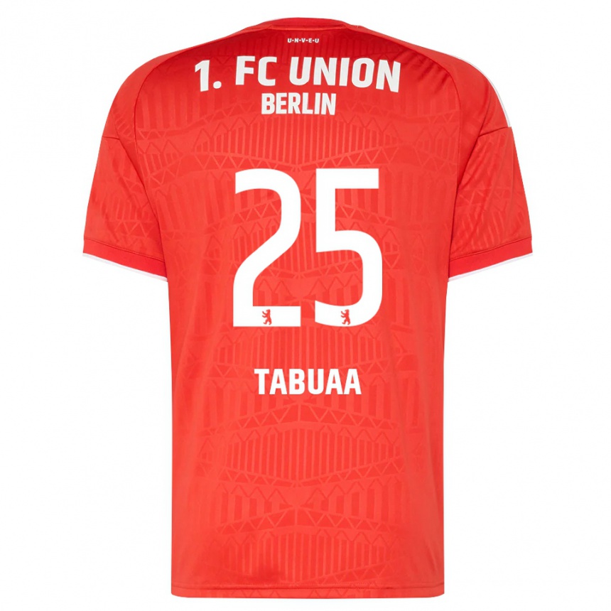 גברים כדורגל Stephen Tabuaa #25 אדום לבן ג'רזי ביתית 2026/27
