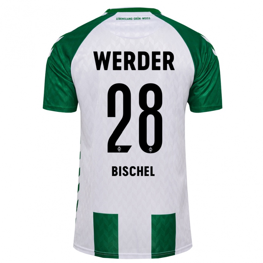 גברים כדורגל Devin Bischel #28 ירוק לבן ג'רזי ביתית 2026/27