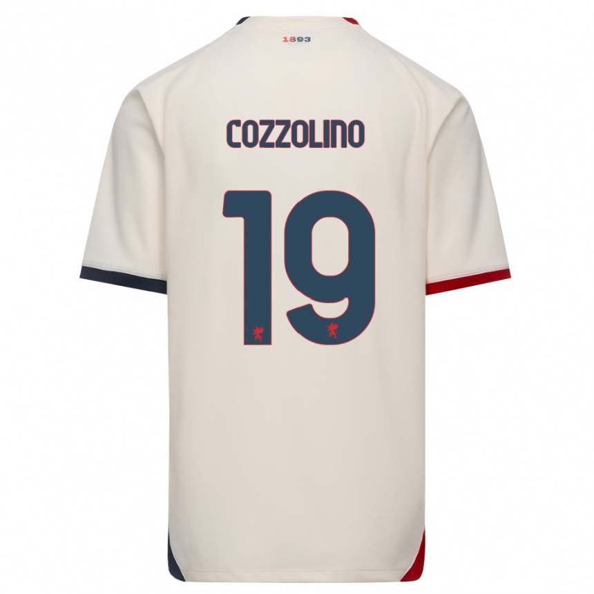 גברים כדורגל Carmine Cozzolino #19 לבן מבריק אדום הרחק ג'רזי 2026/27