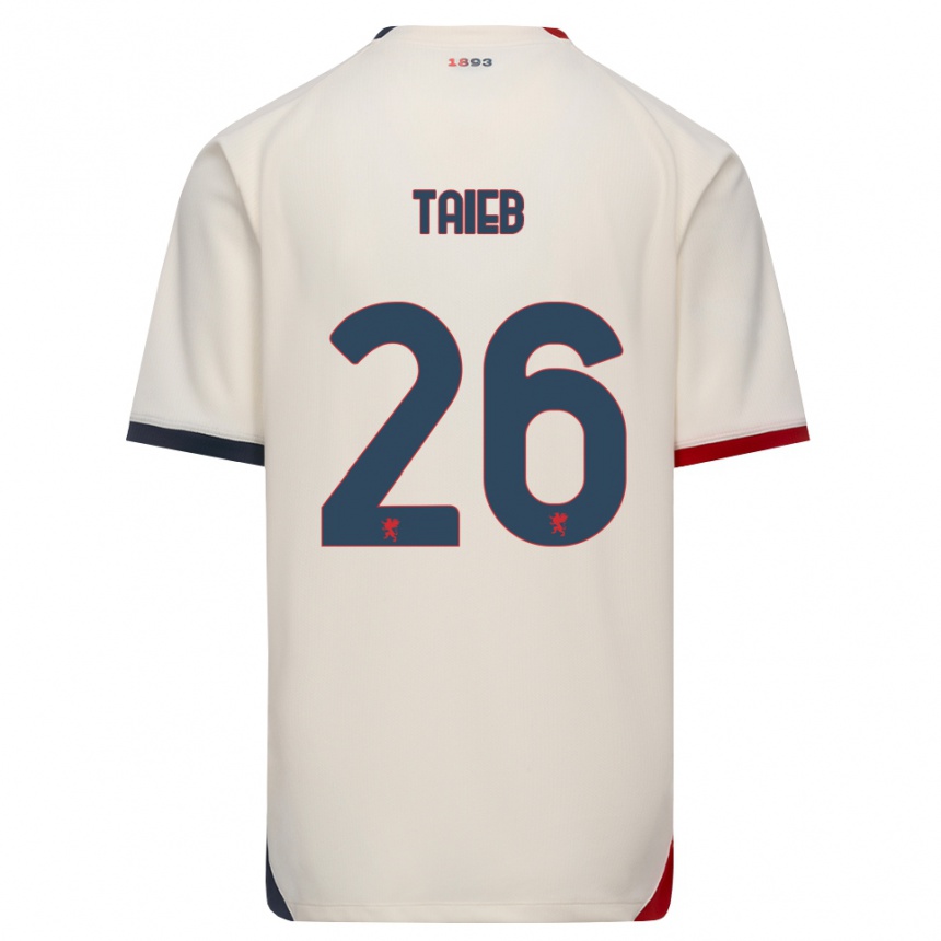גברים כדורגל צ׳אד טייב #26 לבן מבריק אדום הרחק ג'רזי 2026/27
