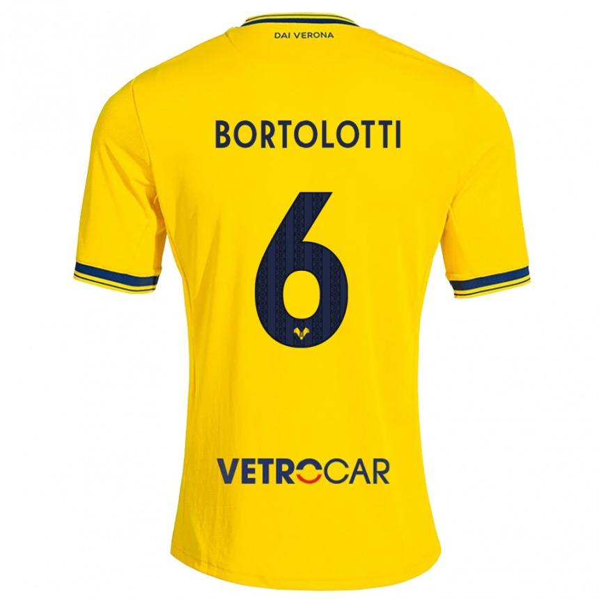 גברים כדורגל Marco Bortolotti #6 צהוב אדום הרחק ג'רזי 2026/27