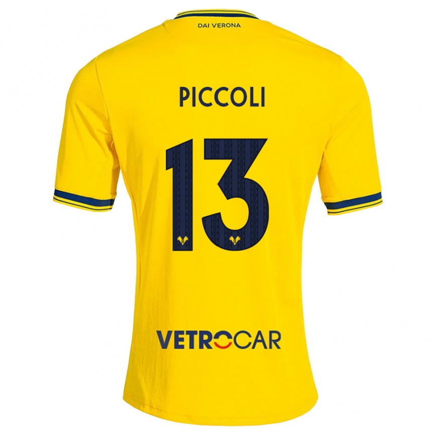 גברים כדורגל Thomas Piccoli #13 צהוב אדום הרחק ג'רזי 2026/27