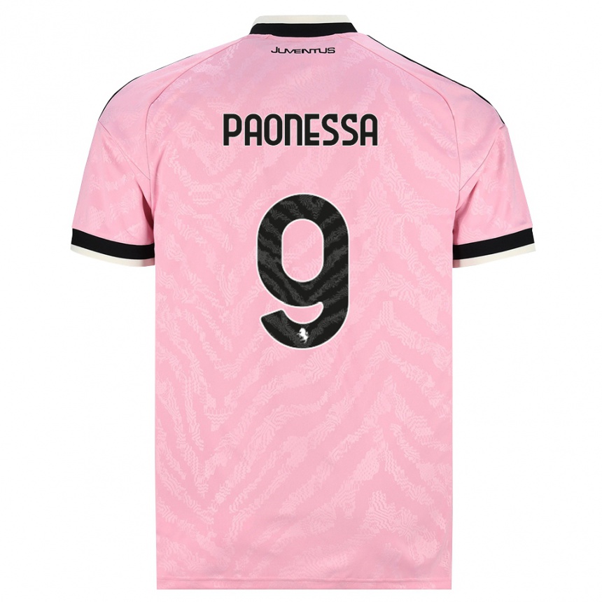 גברים כדורגל Riccardo Paonessa #9 ורוד שחור הרחק ג'רזי 2026/27